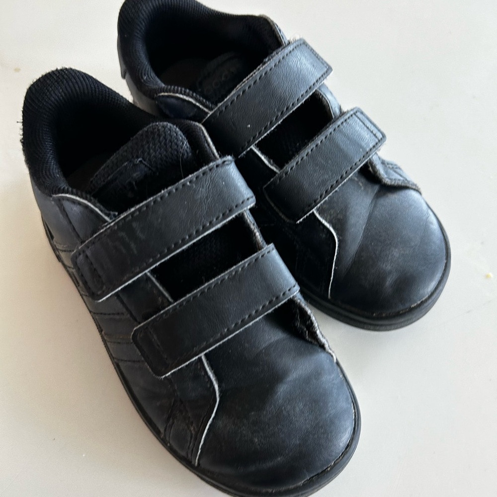 Adidas Black Kids Sneakers with Velcro